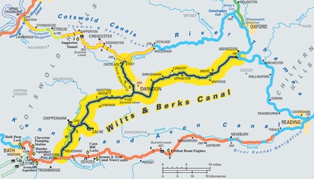 Wilts Berks Canal Map